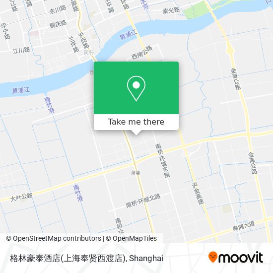 格林豪泰酒店(上海奉贤西渡店) map