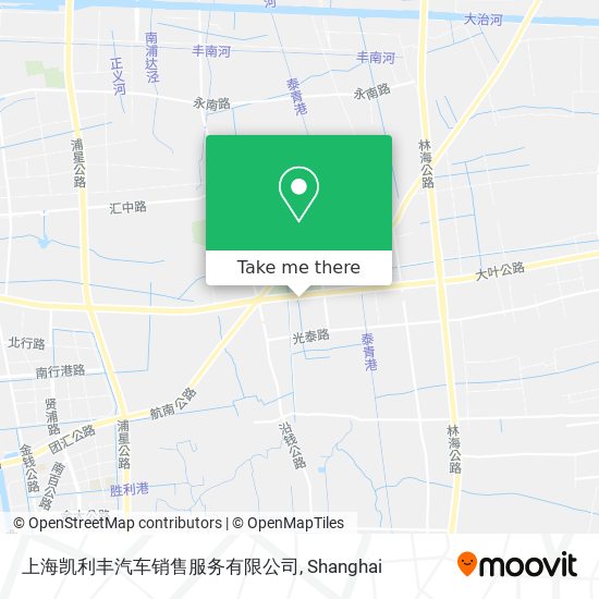 上海凯利丰汽车销售服务有限公司 map