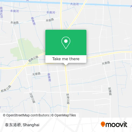 泰东港桥 map