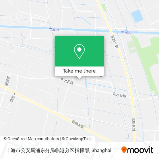 上海市公安局浦东分局临港分区指挥部 map