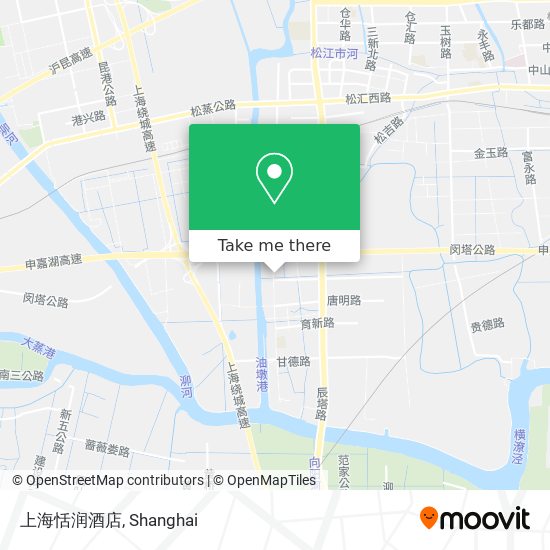 上海恬润酒店 map