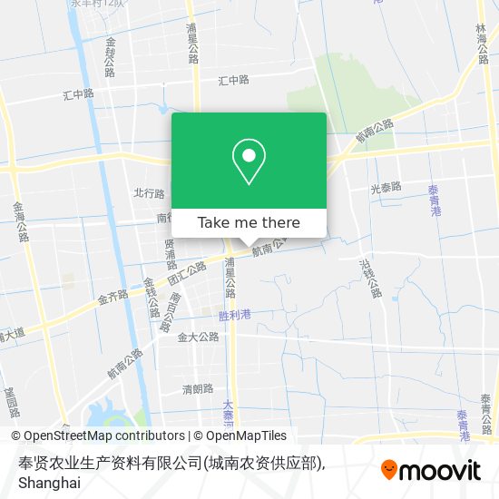 奉贤农业生产资料有限公司(城南农资供应部) map