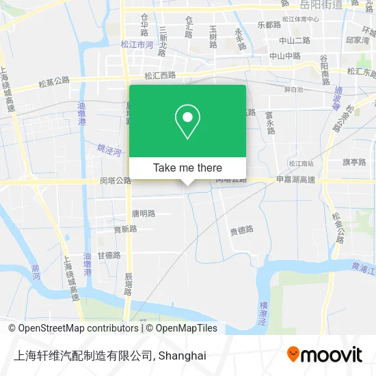 上海轩维汽配制造有限公司 map