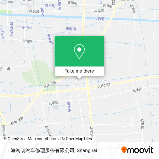 上海鸿鹄汽车修理服务有限公司 map