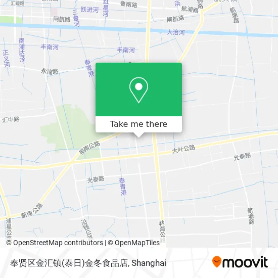 奉贤区金汇镇(泰日)金冬食品店 map