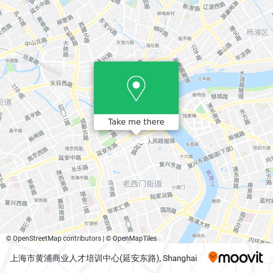上海市黄浦商业人才培训中心(延安东路) map