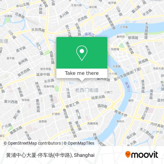 黄浦中心大厦-停车场(中华路) map