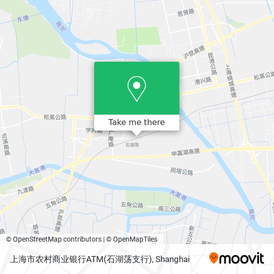 上海市农村商业银行ATM(石湖荡支行) map
