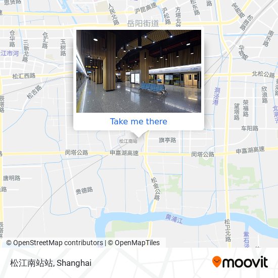 松江南站站 map