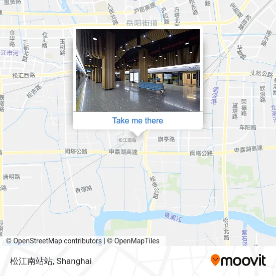 松江南站站 map