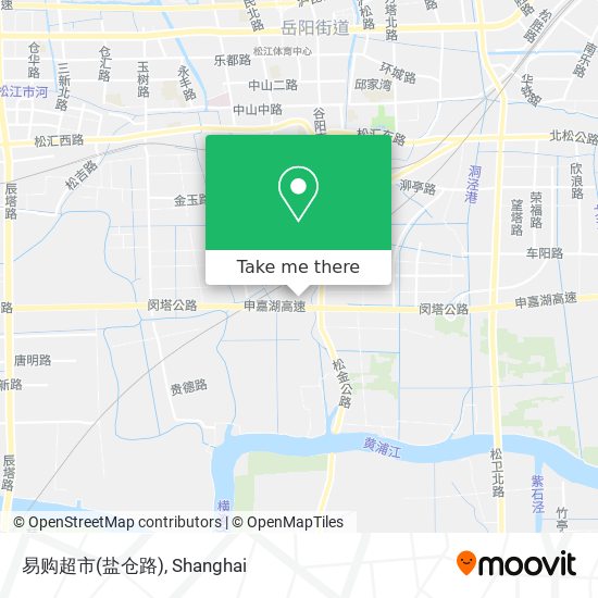 易购超市(盐仓路) map