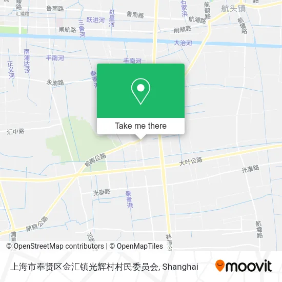 上海市奉贤区金汇镇光辉村村民委员会 map