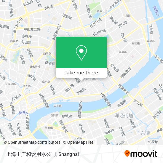 上海正广和饮用水公司 map