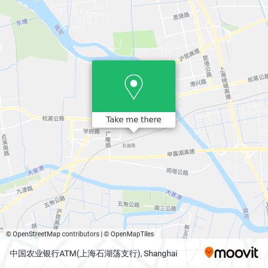 中国农业银行ATM(上海石湖荡支行) map