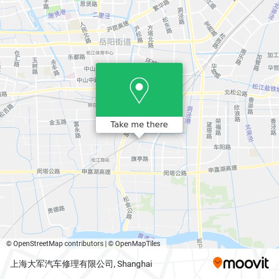 上海大军汽车修理有限公司 map
