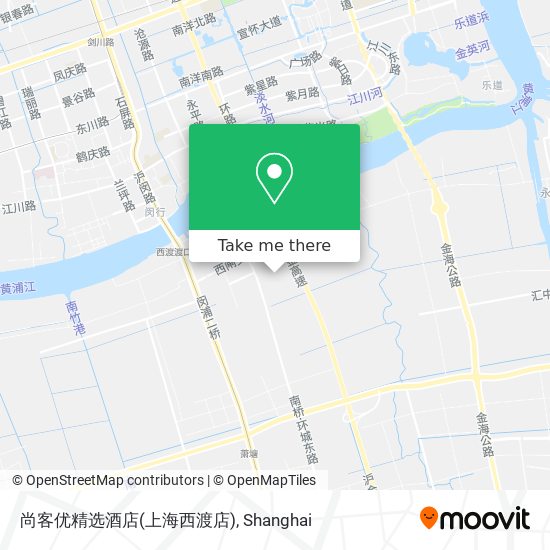 尚客优精选酒店(上海西渡店) map