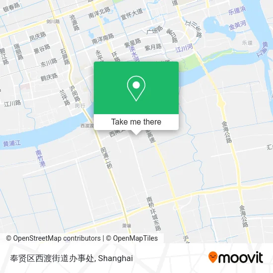 奉贤区西渡街道办事处 map