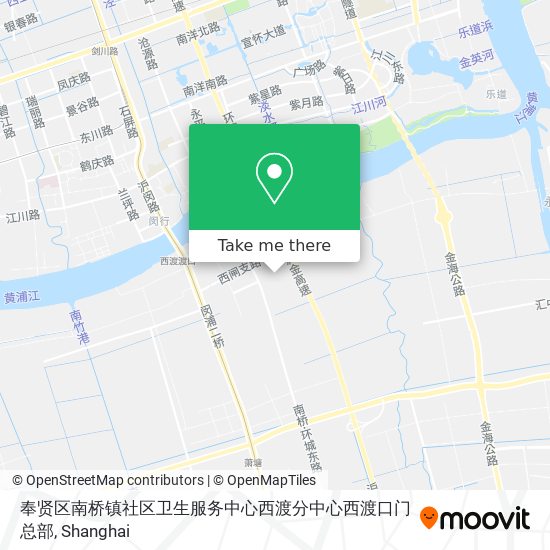 奉贤区南桥镇社区卫生服务中心西渡分中心西渡口门总部 map
