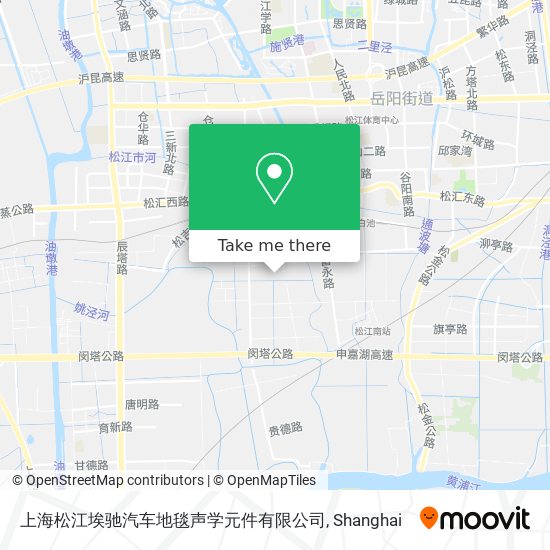 上海松江埃驰汽车地毯声学元件有限公司 map