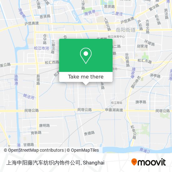 上海申阳藤汽车纺织内饰件公司 map