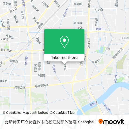 比斯特工厂仓储直购中心松江总部体验店 map