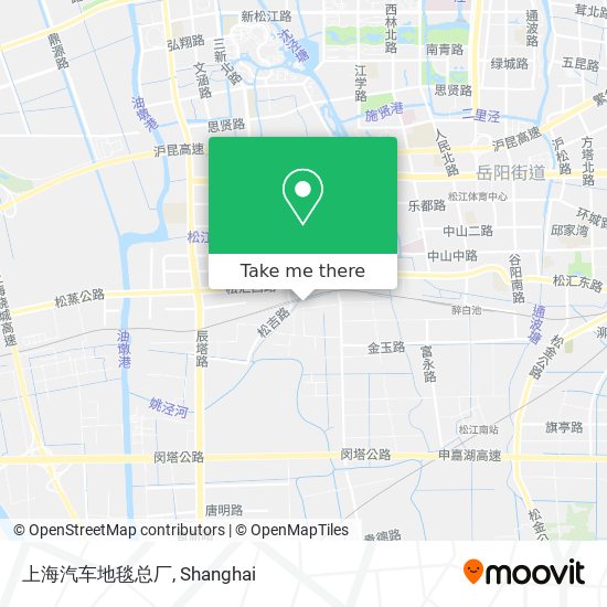 上海汽车地毯总厂 map