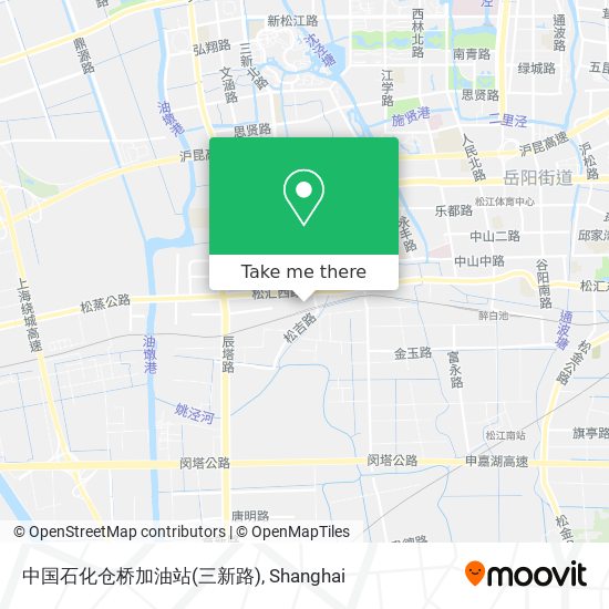 中国石化仓桥加油站(三新路) map
