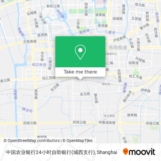 中国农业银行24小时自助银行(城西支行) map