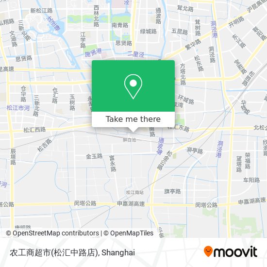农工商超市(松汇中路店) map
