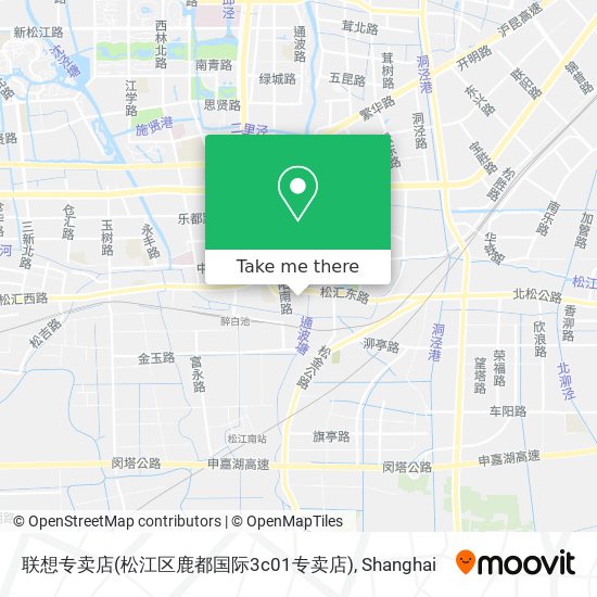 联想专卖店(松江区鹿都国际3c01专卖店) map