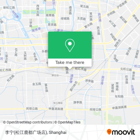 李宁(松江鹿都广场店) map