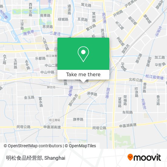 明松食品经营部 map