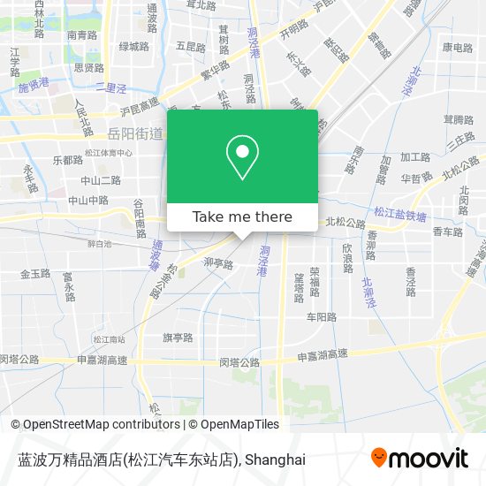 蓝波万精品酒店(松江汽车东站店) map