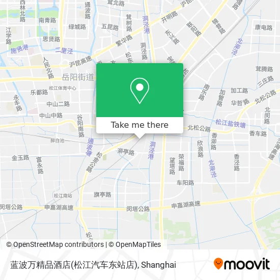 蓝波万精品酒店(松江汽车东站店) map