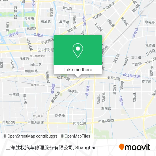 上海胜权汽车修理服务有限公司 map