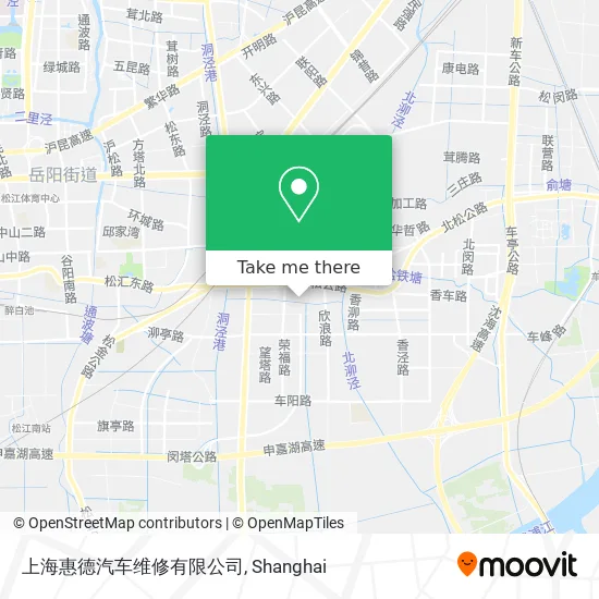 上海惠德汽车维修有限公司 map