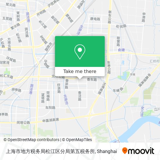 上海市地方税务局松江区分局第五税务所 map