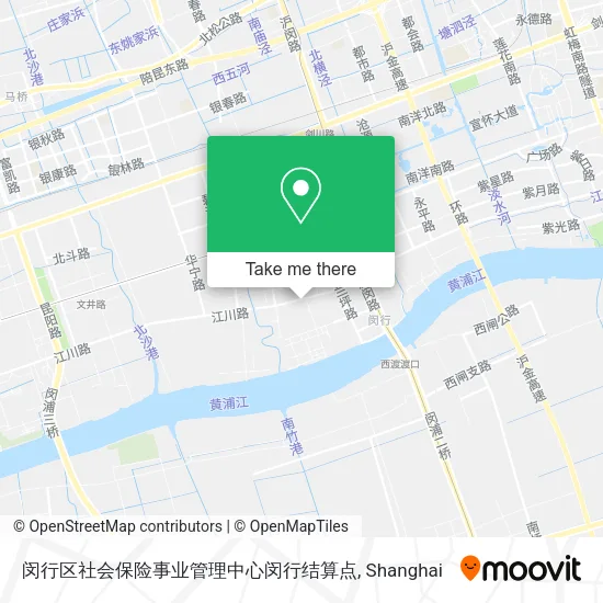 闵行区社会保险事业管理中心闵行结算点 map
