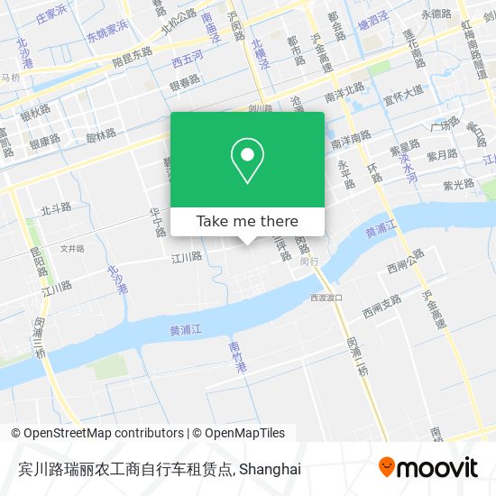 宾川路瑞丽农工商自行车租赁点 map