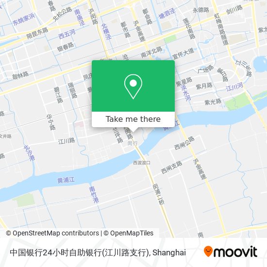 中国银行24小时自助银行(江川路支行) map