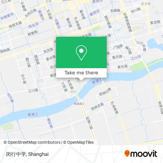 闵行中学 map