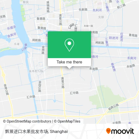 辉展进口水果批发市场 map