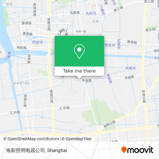 海新照明电器公司 map