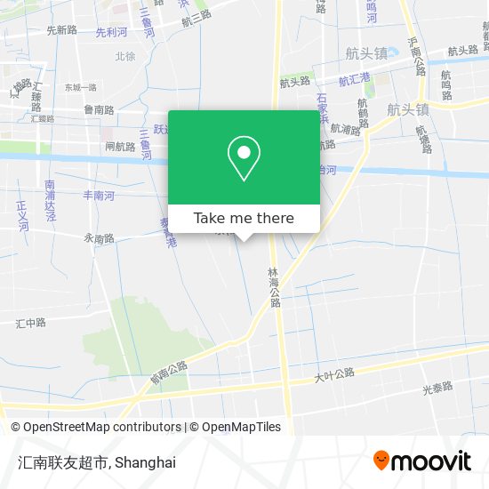 汇南联友超市 map