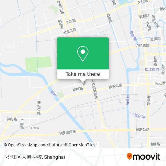松江区大港学校 map