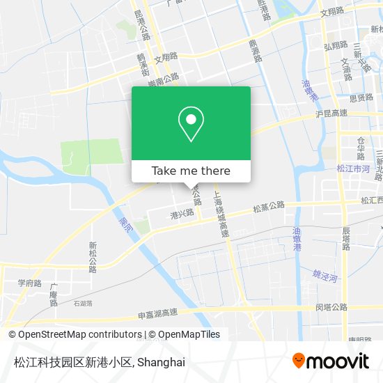 松江科技园区新港小区 map