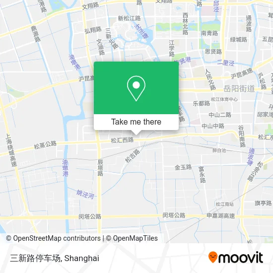 三新路停车场 map