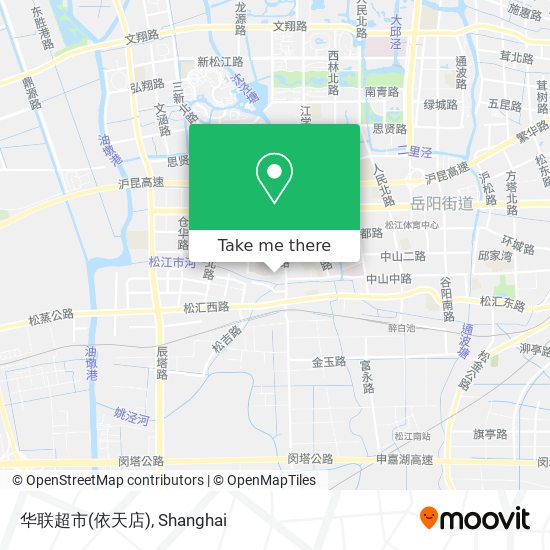 华联超市(依天店) map