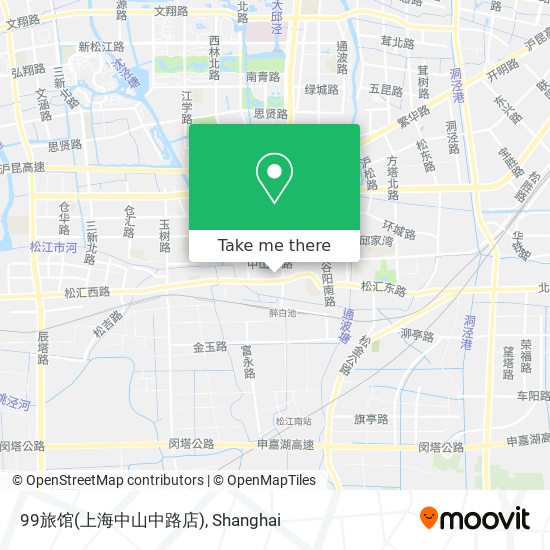 99旅馆(上海中山中路店) map