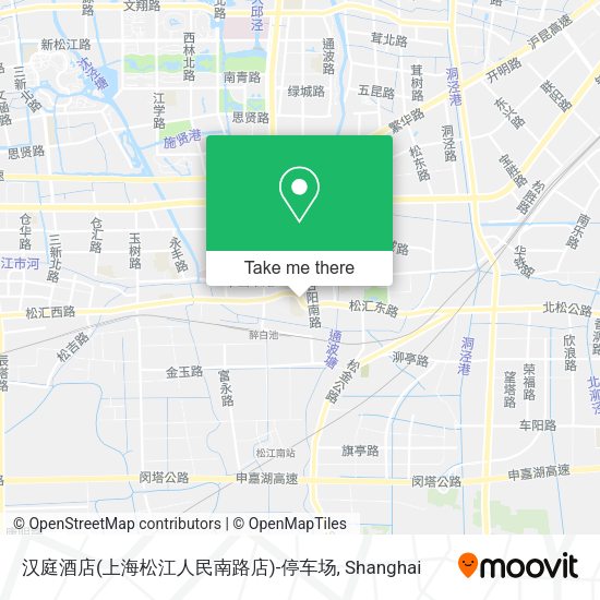 汉庭酒店(上海松江人民南路店)-停车场 map